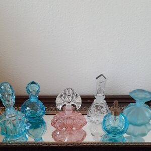 Elegant Glass Perfume Bottles Set